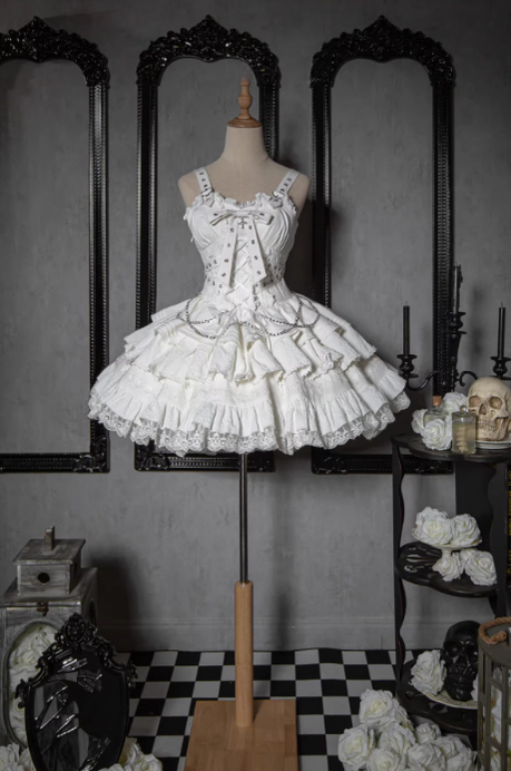 OCELOT - Contract Cross - Gothic Sweet Lolita Short Dress (2XL M S XL) 16420:776563