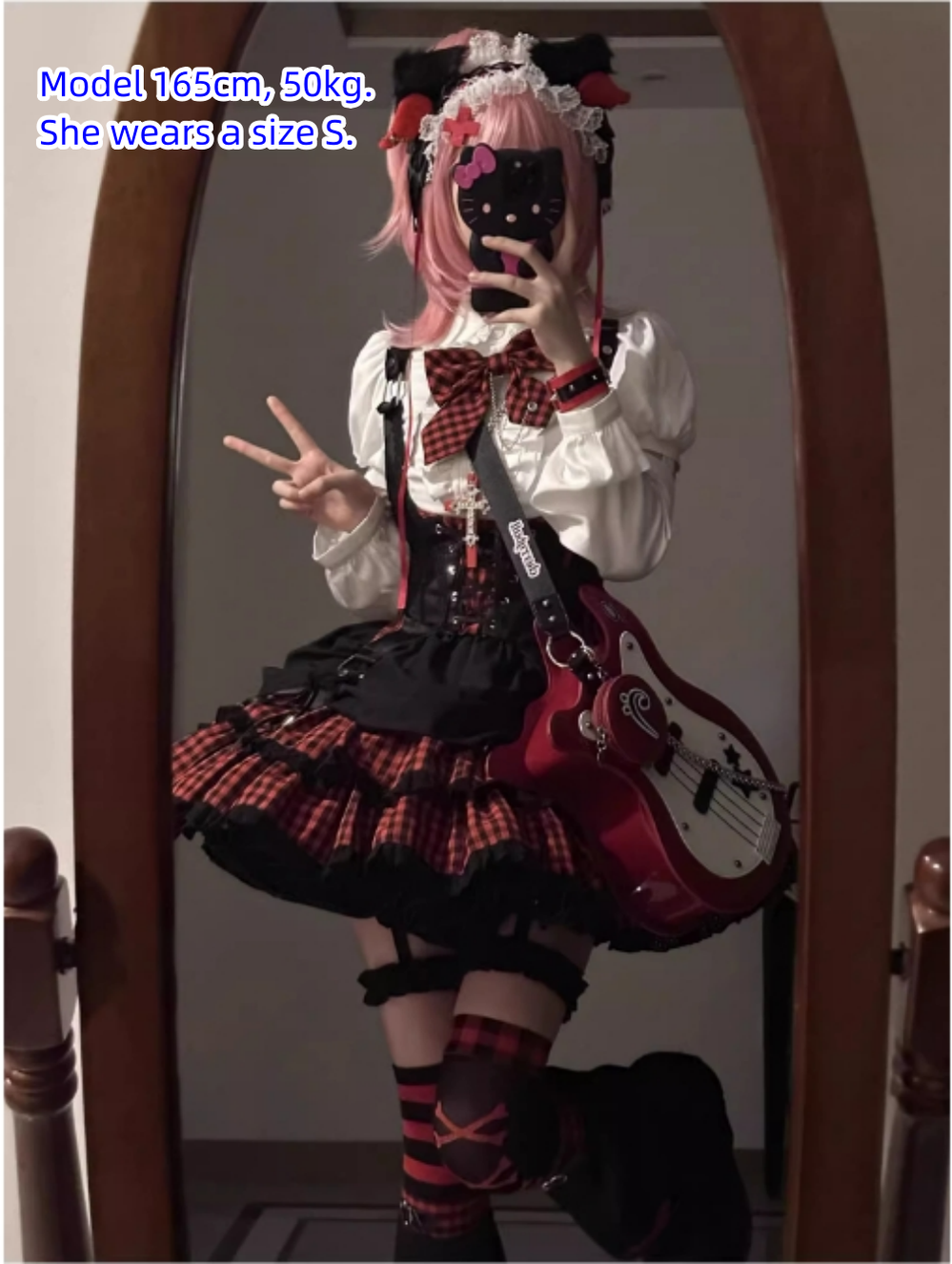 Xiaoxin~Rebel Sweetheart American College Sweet and Spicy Set Idol Lolita Dress   