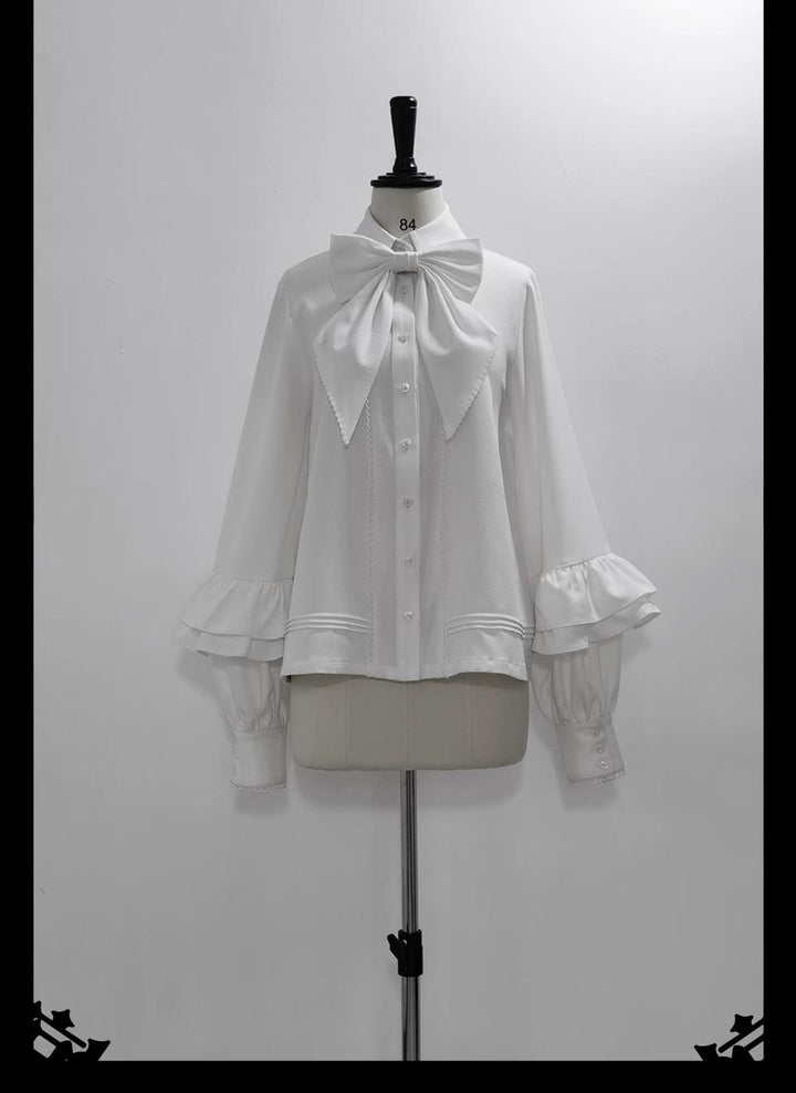 Princess Chronicles~Doll~Ouji Lolita Shirt Retro Elegant Prince Lolita Shorts Suit Shirt S