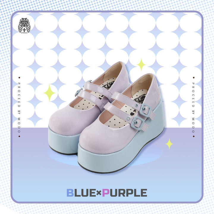 MODO~Sweet Lolita Platform Shoes Multiple Colors Elevated Shoes (34 35 36 37 38 39 40 41) 41376:694608