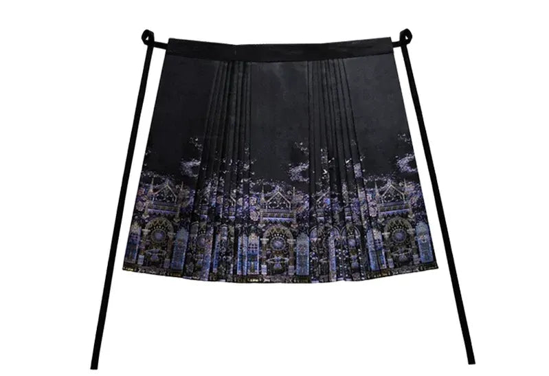 Stellar Orbit Cathedral - Gothic Lolita Hime Sleeve Blouse & Corset & Mamian Skirt Set (L M S XS) 45901:867472