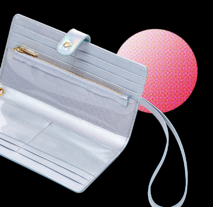 BerryQ~Card Pain~Stylish Long Lolita Ita bag Multicolors Pearl silver  