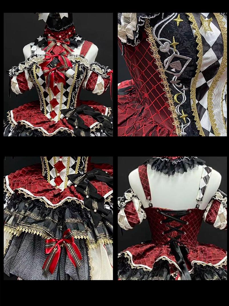 MieYe - Queen - Circus Inspired Lolita JSK Dress, Built-in Fishbone 44300:803450