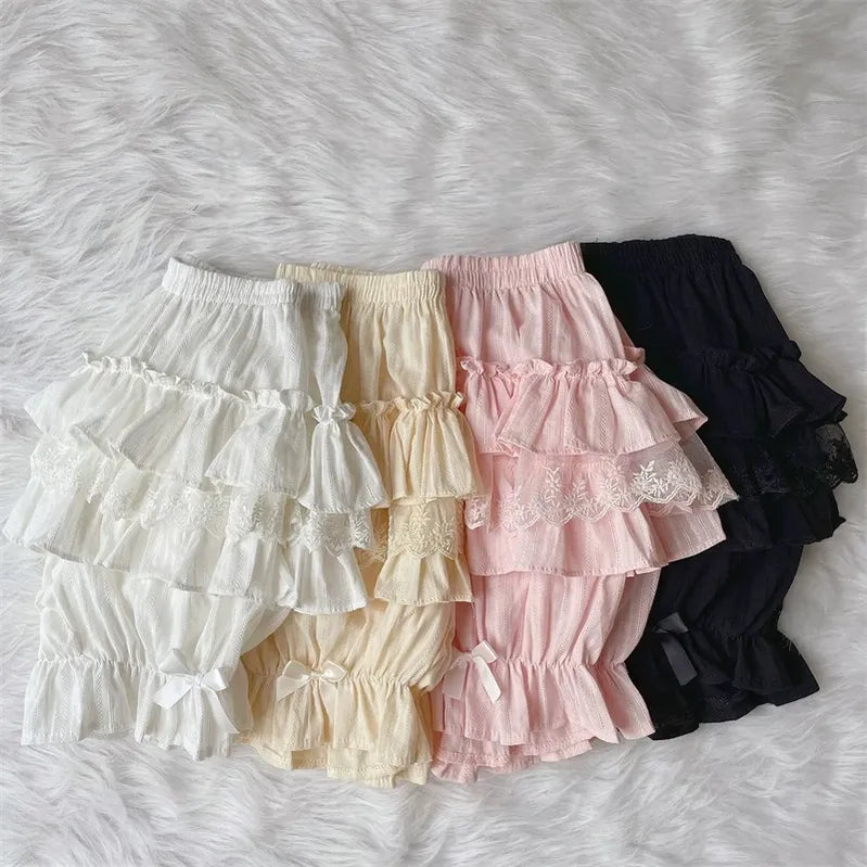 Sweet Lolita Cotton Bloomers, Ruffles and Bows 45184:839101
