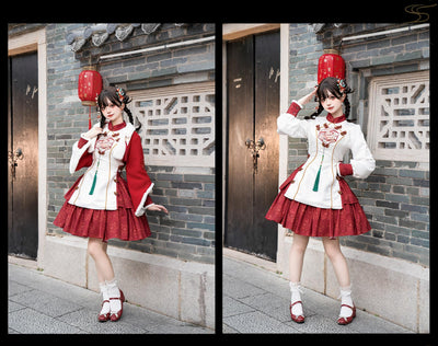 KIYANA~The Joy of Deer Singing~Winter Lolita Cheongsam New Year Chinese style   