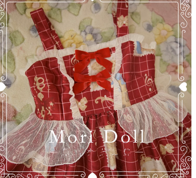 Mori Doll~Artist~Sweet Bow Pattern Print JSK Multicolors   