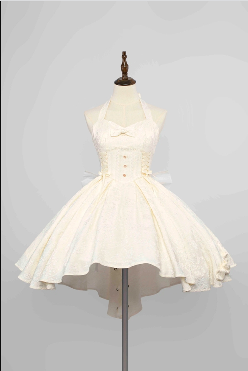 Strawberry Duck - Gothic Lolita Dress White Lolita JSK S white JSK only