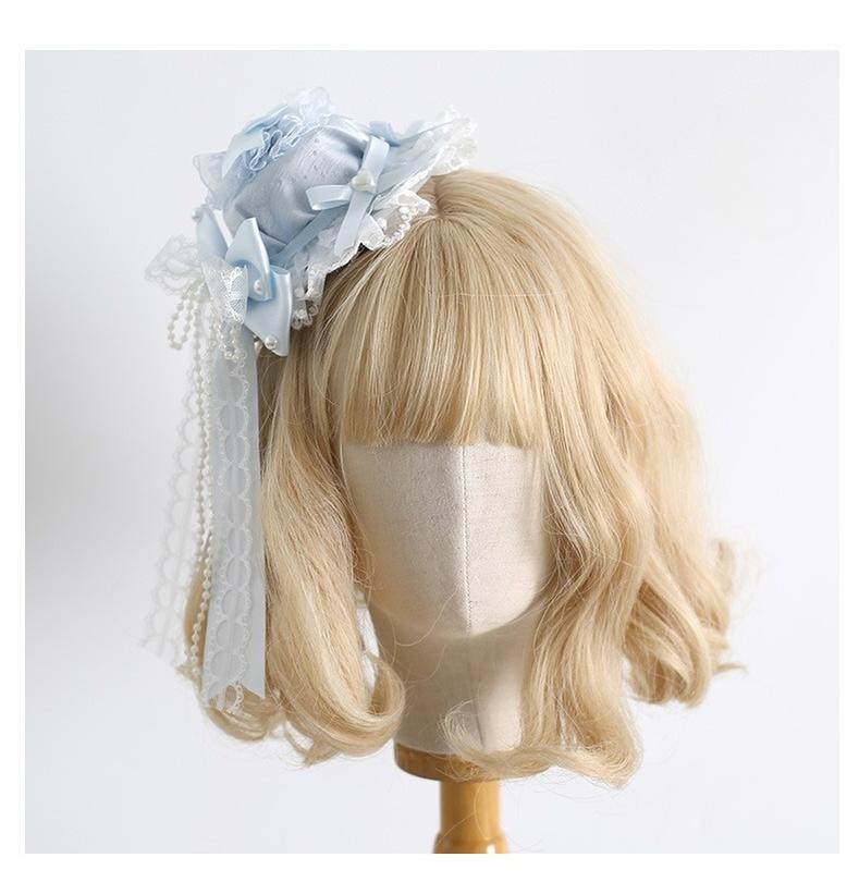 Xiaogui - Blue Sweet Lolita Lace Hair Accessory 43125:784232