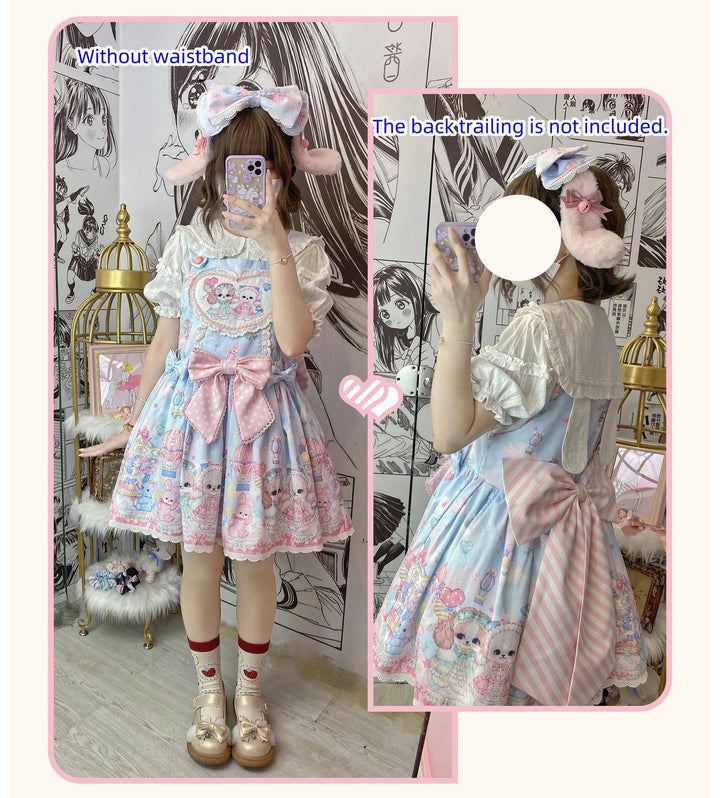 (Buyforme)DreamWhale~Puppy Parks~Sweet Lolita Kawaii Puppy Lolita Salopette