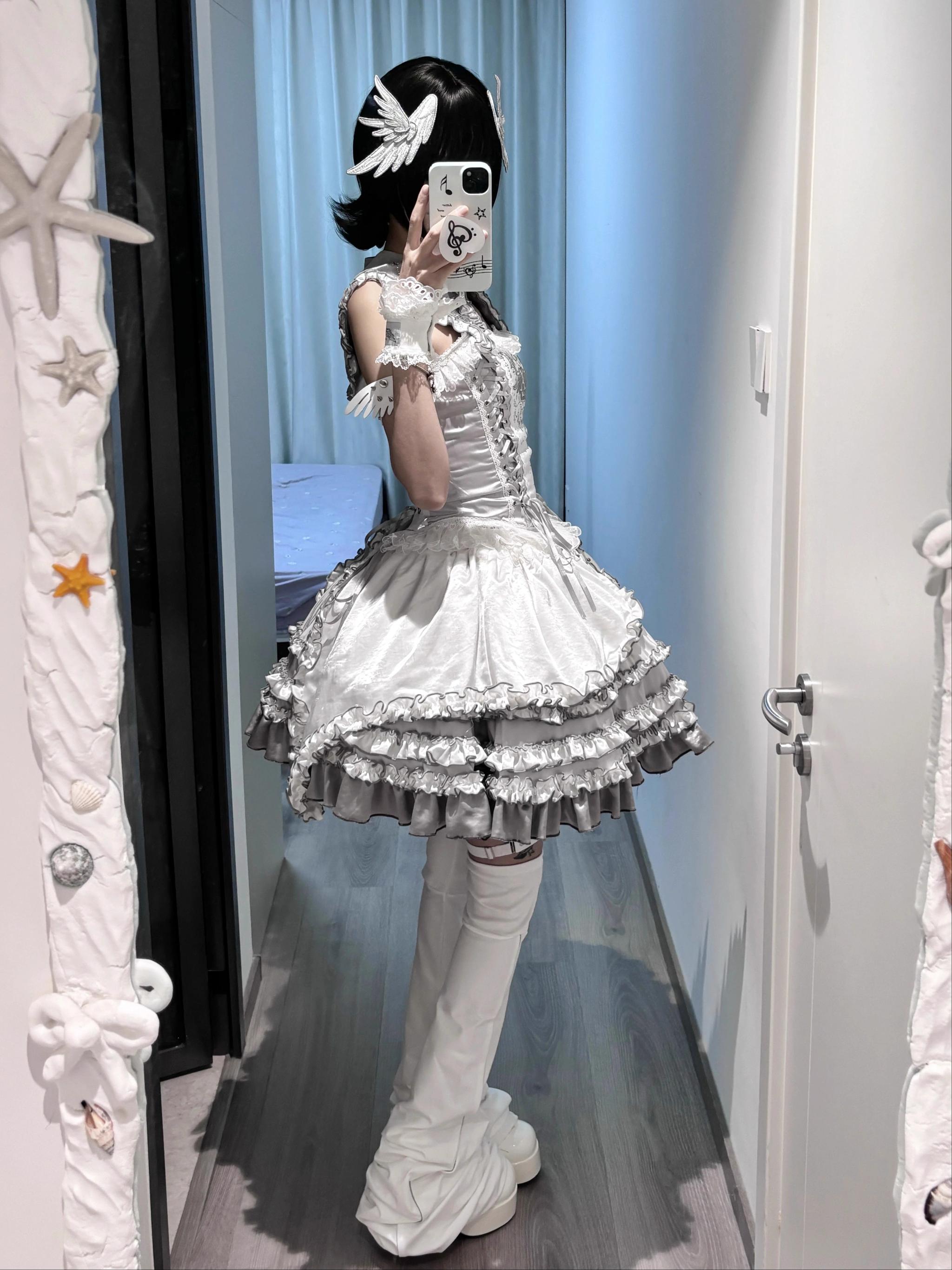 Rhinestone Punk Lolita JSK, Wing Details