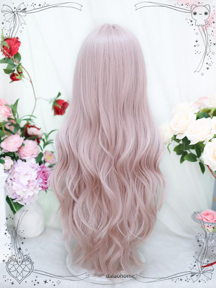 Dalao Home~Wen Wen~Natural Pink Lolita Wigs Long Curly Hair   