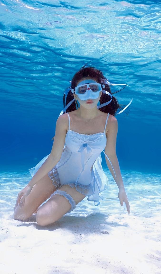 Tan Tuan - Water Melody - Lolita Inspired Swim Suits with Hollow-out Detail and Trailing