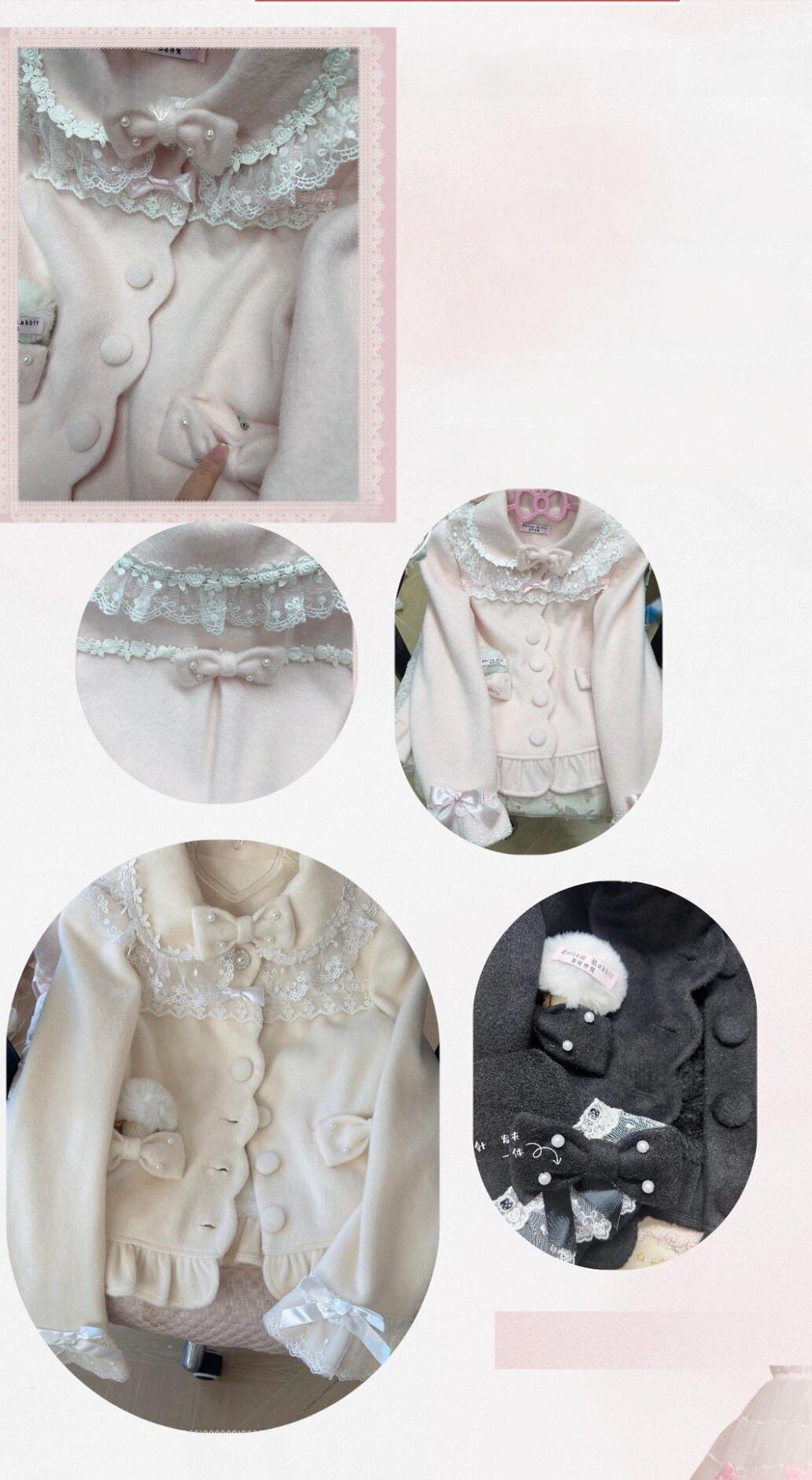 Petal Girl - Loose Sweet Lolita Coat, Detachable Bow