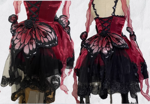 Star fantasy~Butterfly Ballet~Gothic Lolita Butterfly Shaped JSK   