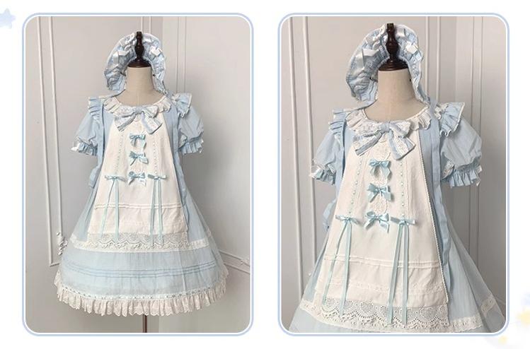 Spireme Cat~Roaming Adventure~Sweet Lolita OP Dress Cute BNT Cuffs   