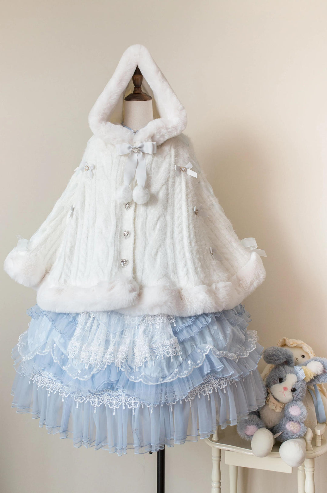 MIST~Sweet Bliss~Sweet Lolita Cape Winter Lolita Sweater Coat