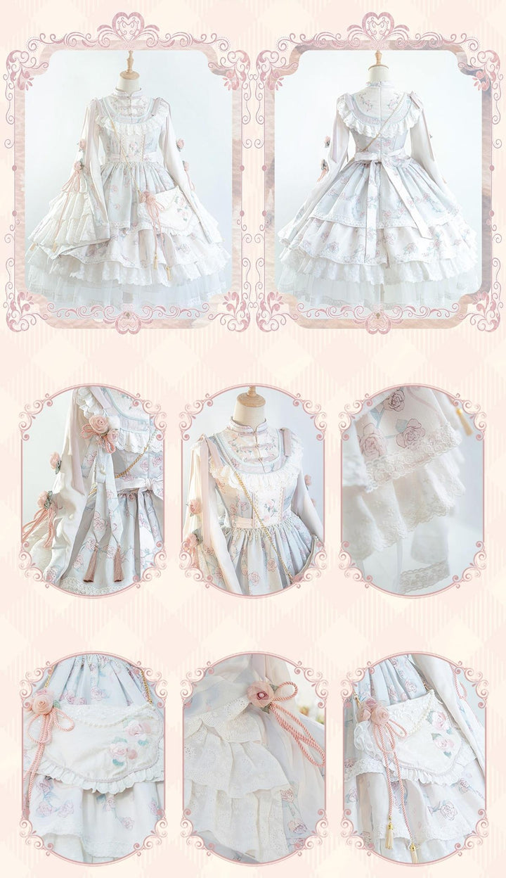 Bramble Rose~Exquisite Luo Shen~Qi Lolita OP Dress Chinese Style Lolita JSK 41402:694154