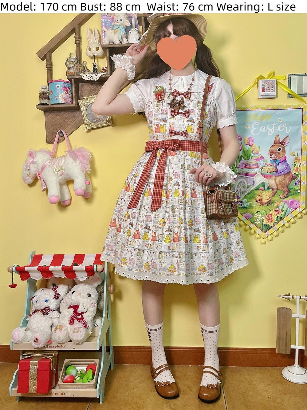 Miss Cube~Dress Up Dolls~Summer Kawaii Lolita JSK Dress Customized Size