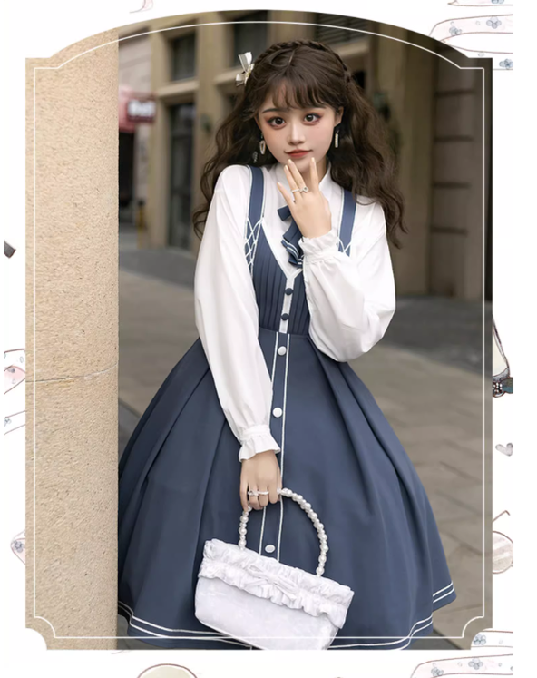 (Buyforme)Chunlv Lolita~Book of Lies~Elegant College Style Princess JSK Set   
