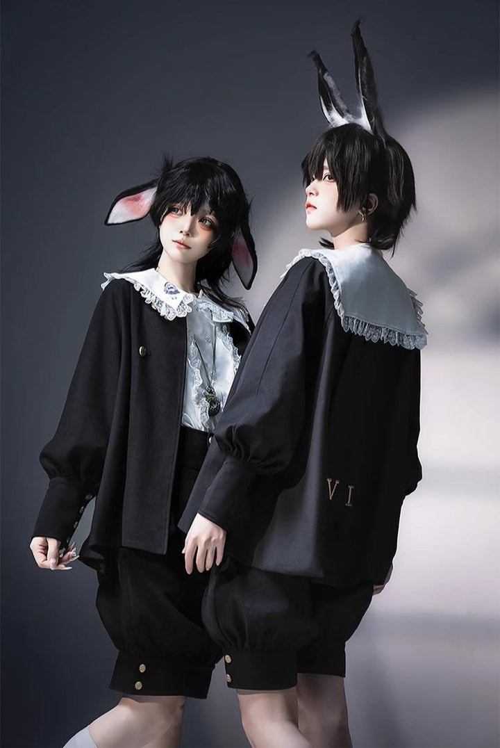 CastleToo~Timer Bunny~Ouji Lolita Shorts Suit Prince Cape and Shirt