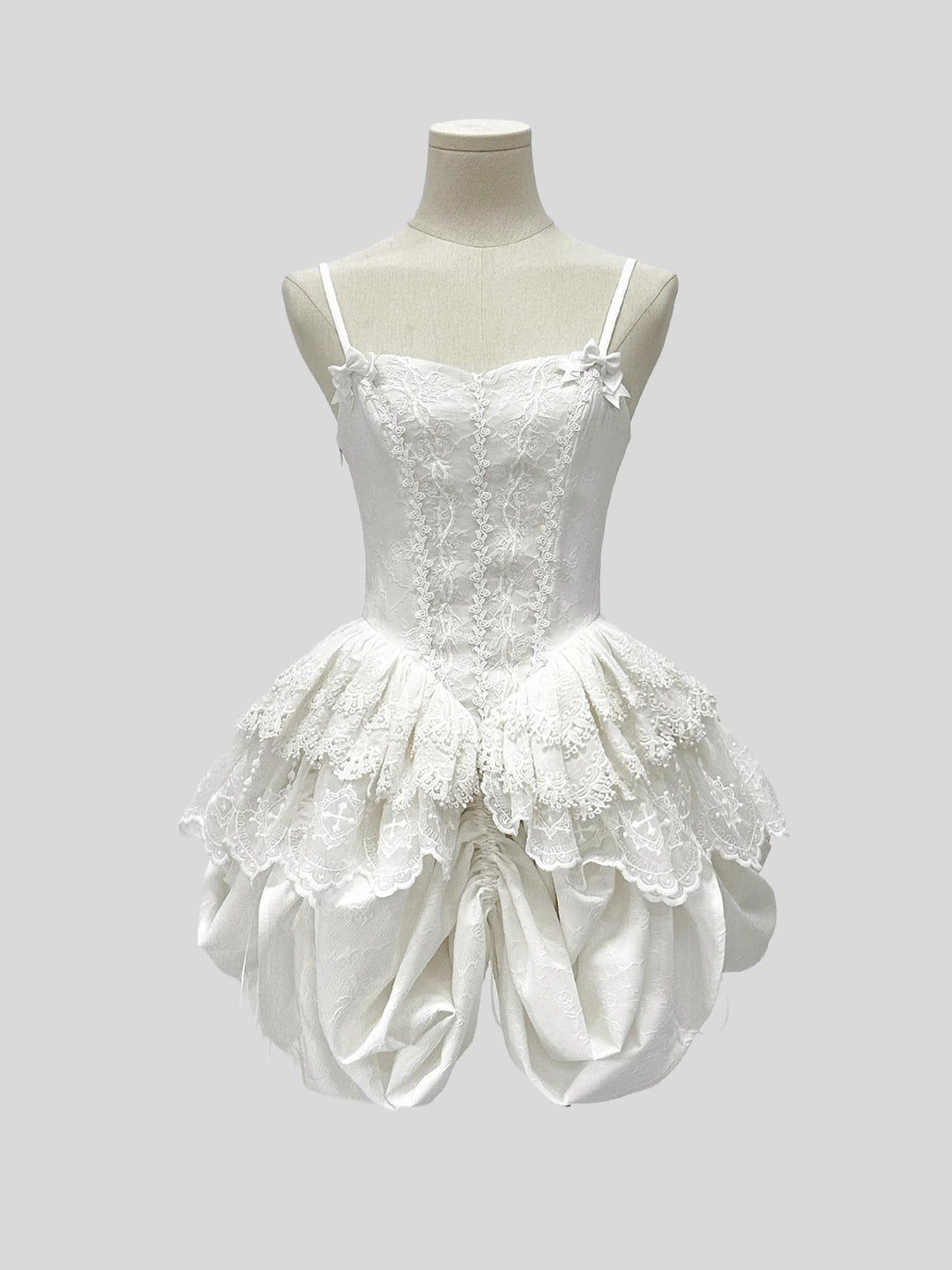 Dark Star Island~Moonlight Sanctum~Gothic Lolita Dresses Suit JSK SK Shirt XS White Thin Strap JSK 