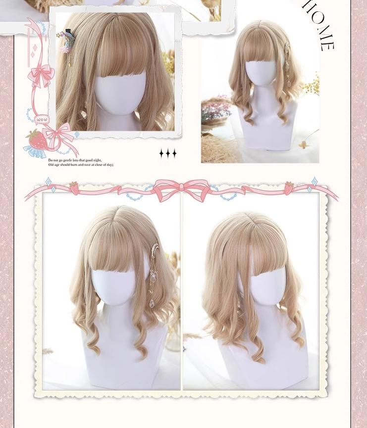 Dalao Home~Elra~Short Lolita Wig Roman Curl Hair   