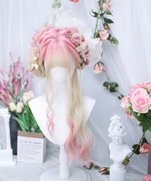 Dalao Home~Spring Peach~Natural Lolita Long Curly Wig   