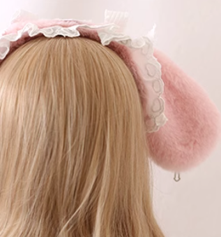 Xiaogui~Kawaii Lolita Hairband Plush Wings Headdress   