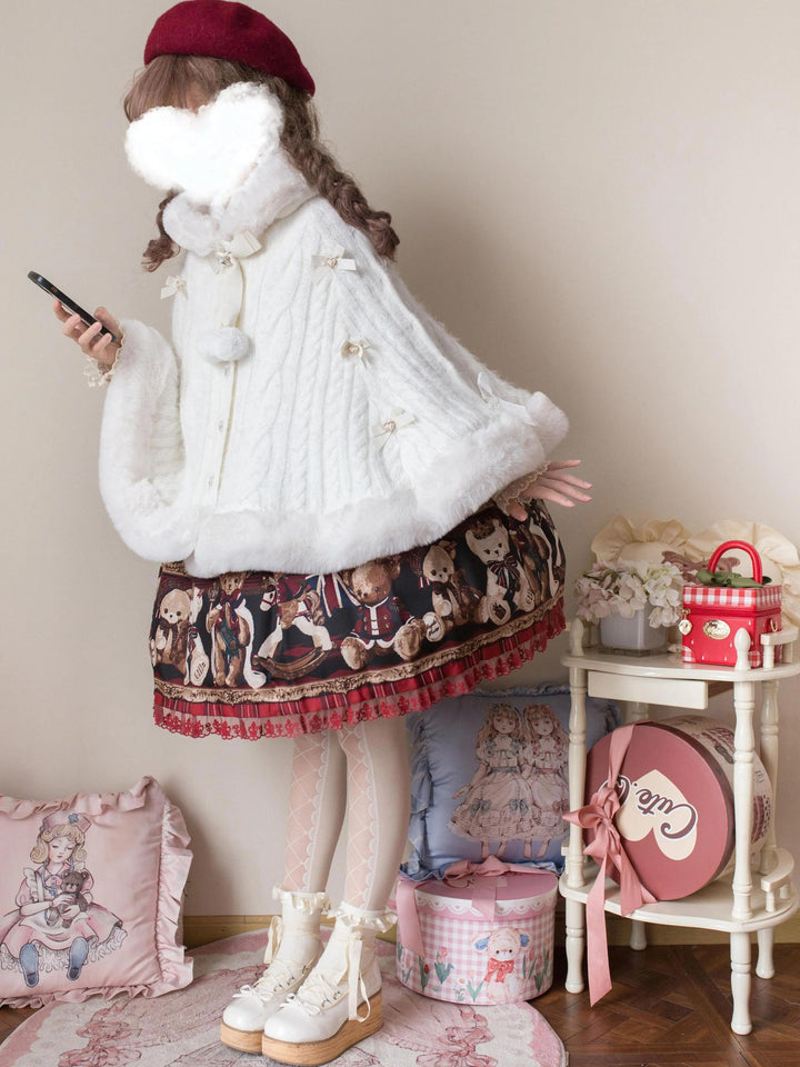 MIST~Sweet Bliss~Sweet Lolita Cape Winter Lolita Sweater Coat