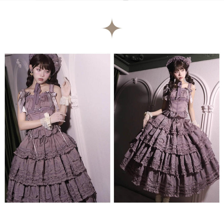 MEEKWIND~Miss Flora~Elegant Lolita Bodice Suit Tiered Skirt