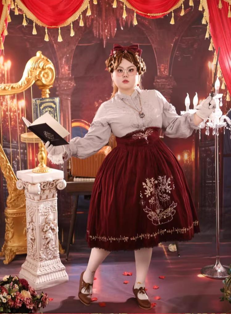 Twin Trees' Celestial Glow - Classic Lolita Bust-Supporting JSK, Plus Size 44508:810896