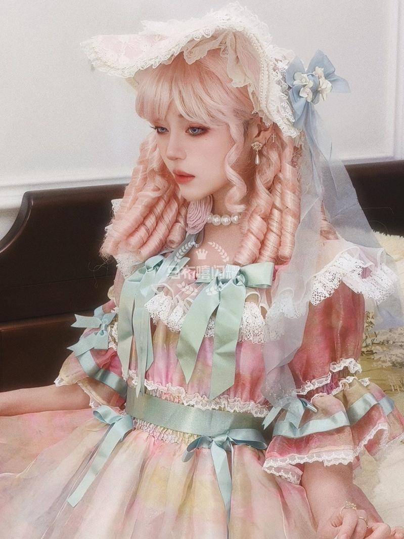 Mabuxi - Retro Lolita Wig Elegant Roman Curls Gorgeous Court Wigs