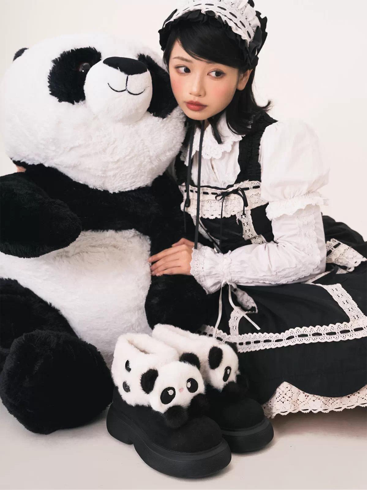 Sheep Puff - Fluffy Zoo - Fluffy Sweet Lolita Snow Boots, Animal Decorations 44263:801752