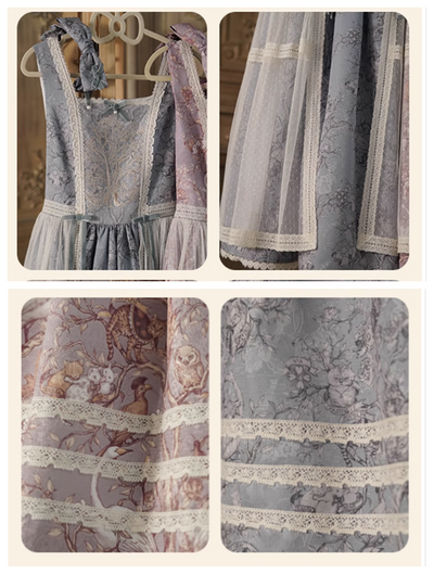 (Buyforme)NyaNya~ Lapland Forest~ Lolita Elegant Vintage Floral JSK OP Dress   