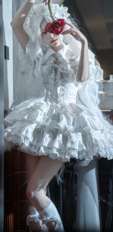 OCELOT~Contract Cross~Gothic and Elegant Lolita Short Dress   
