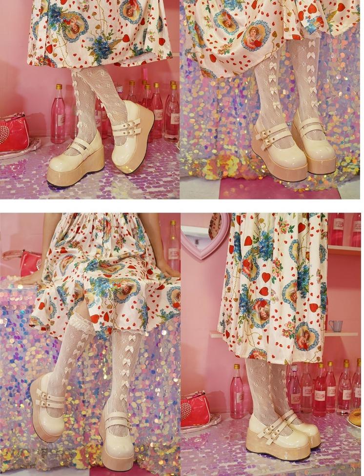 MODO~Sweet Lolita Platform Shoes Multiple Colors Elevated Shoes