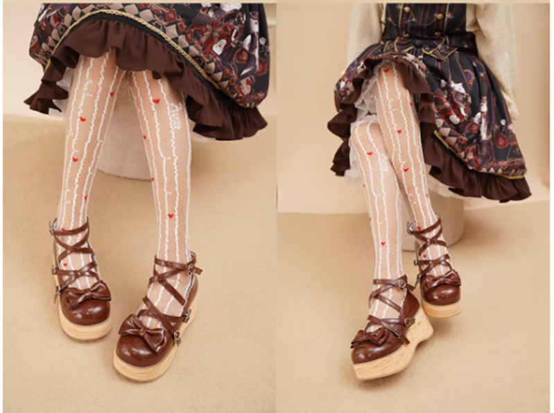 (Buyforme)MODO~Lolita Round-Toe Platform Multicolor Shoes   