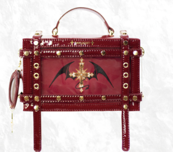 Daylight~Believer~Multicolors Gothic Lolita Itabag red  