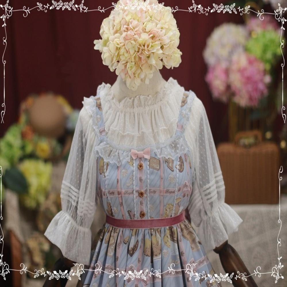 (BuyForMe) Tiny Garden~ Sweet Dots Retro Lolita Summer Blouse   