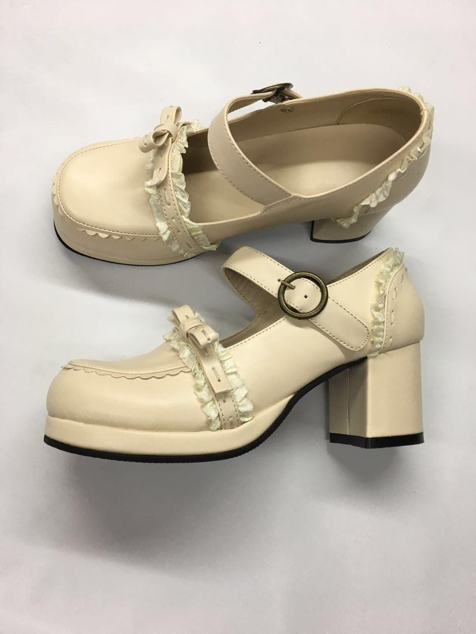 Bow Lace Customized Lolita Shoes