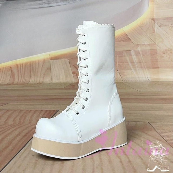 Antaina~Daily Lolita High Platform Shoes Customized Lolita Boots