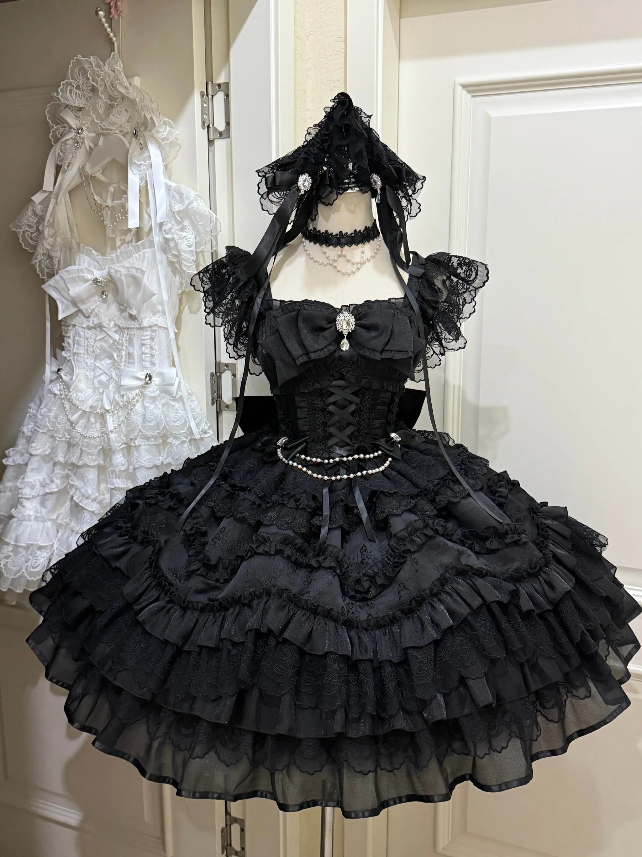 Sugar Girl - Eternal Vow - Weeding Lolita JSK, Detachable Overlay (L M S) 44248:800959