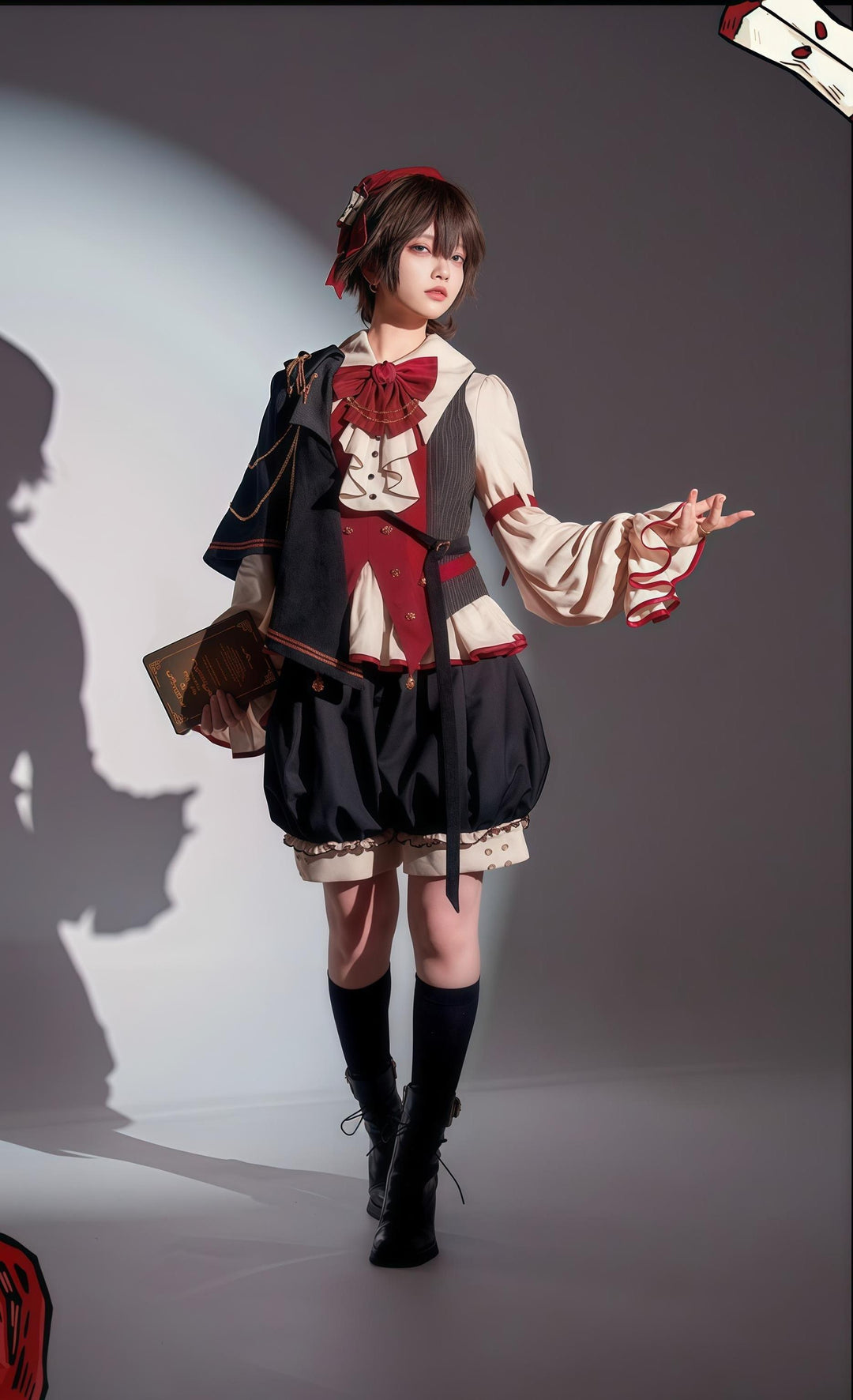 LizBird~Natural Philosophy~Ouji Lolita Shorts Suit Prince Shirt Bloomers Set