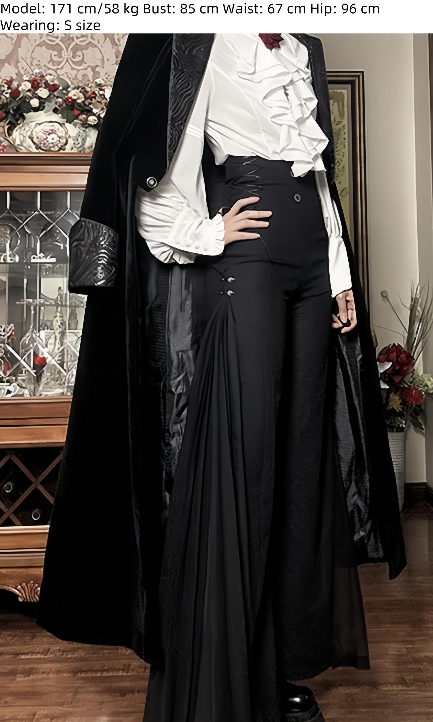 Galaxy Key - Knight's Paradox - Ouji Lolita Prince Pants Suit Gothic Lolita Long Coat