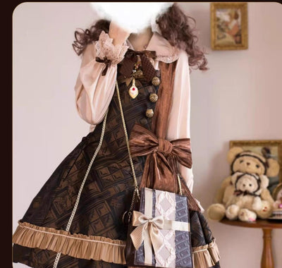 (BFM)Original Project~Vintage Lolita Handbag Chocolate Lolita Bag   