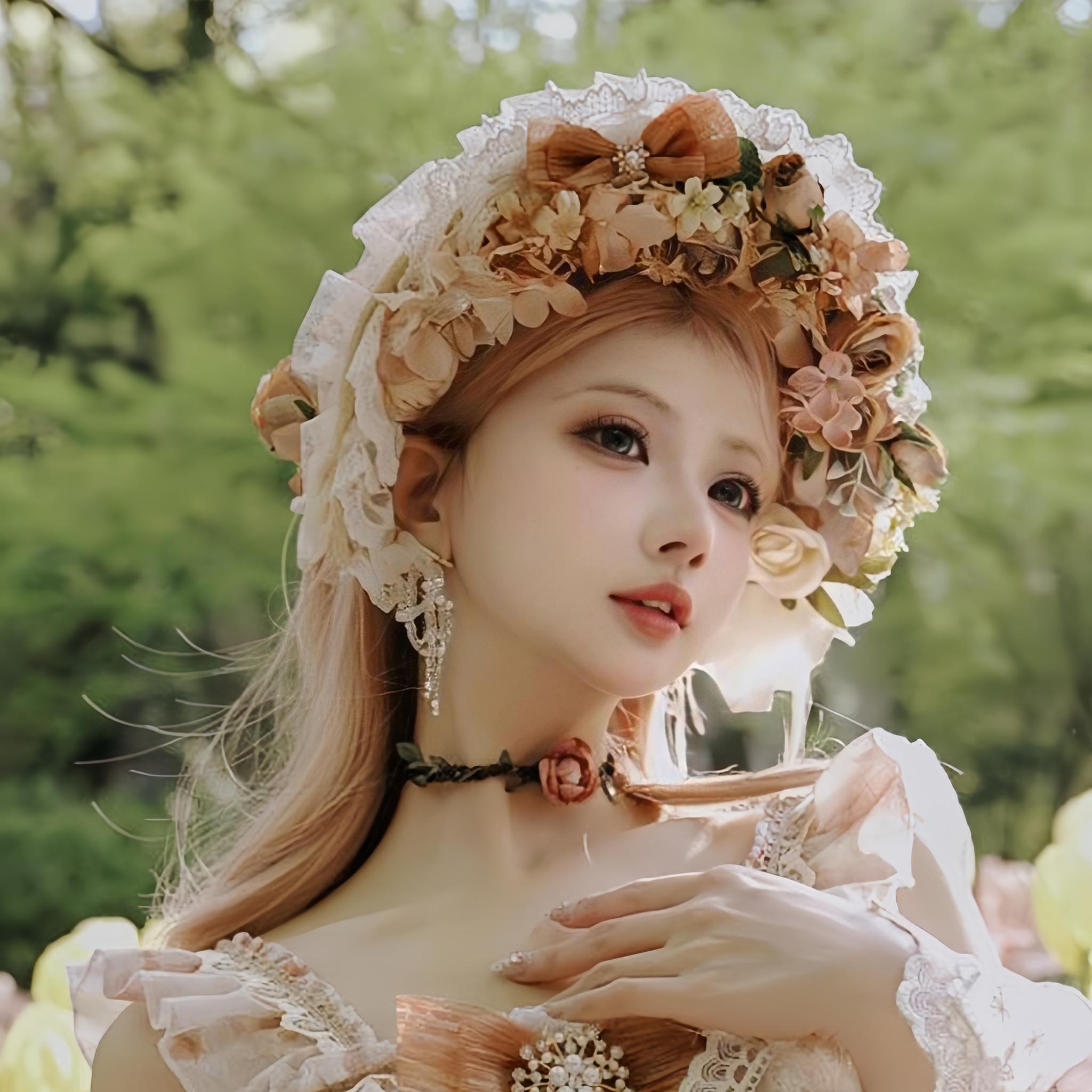 Rose Letter - Gorgeous Wedding Lolita BNT, Floral Accessories 44690:818828