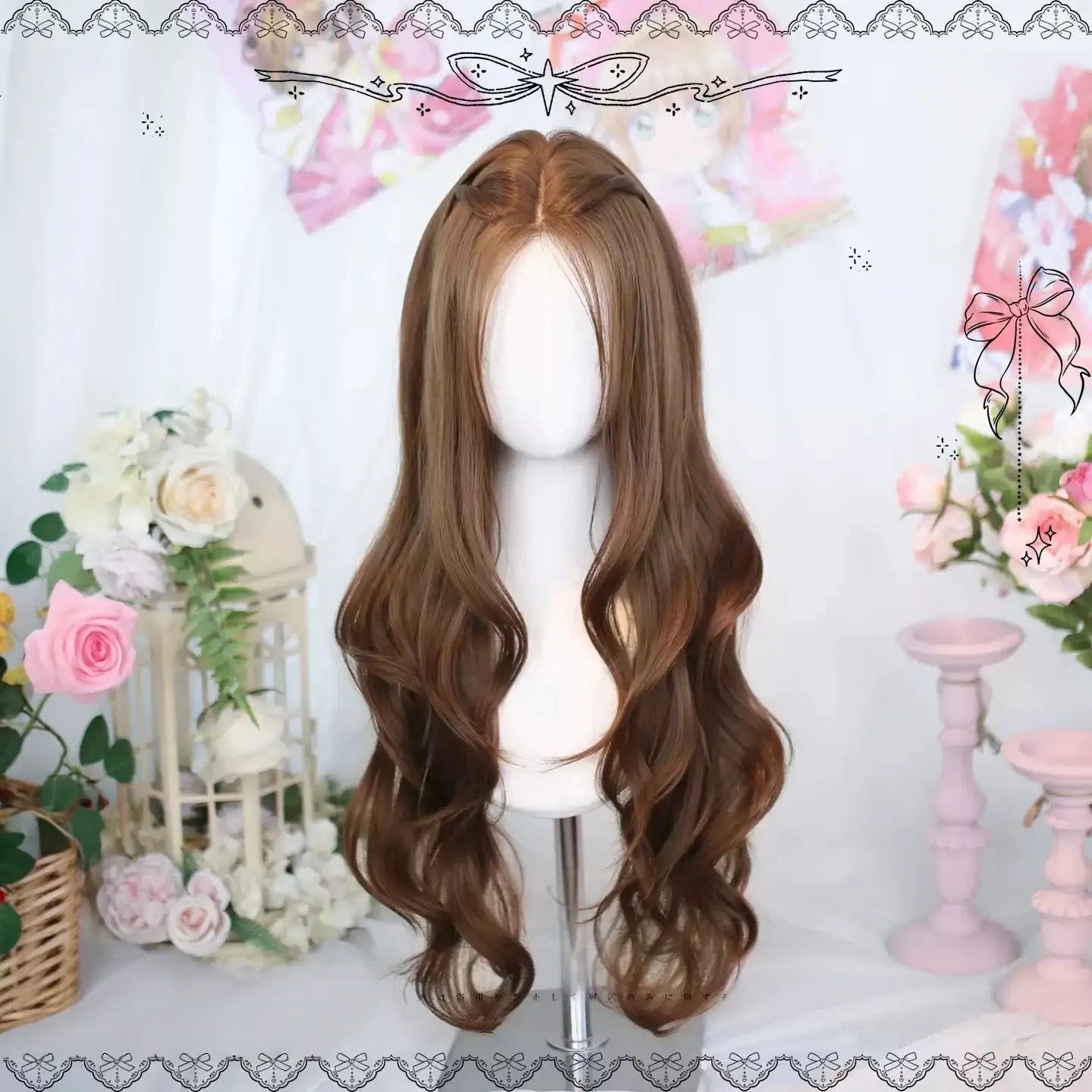 Warm Brown Daily Lolita Long Curly Wig 45888:866554