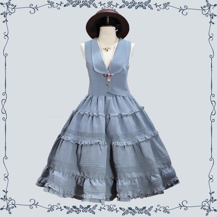 Tiny Garden~Old Love Songs~Lolita Elegant Vintage SK and Waistcoat   