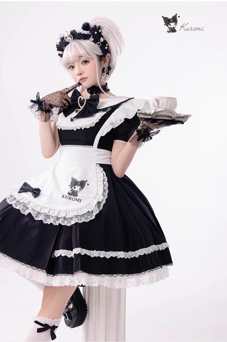 Confession Balloon~IP Collab Maid Lolita OP Dress   