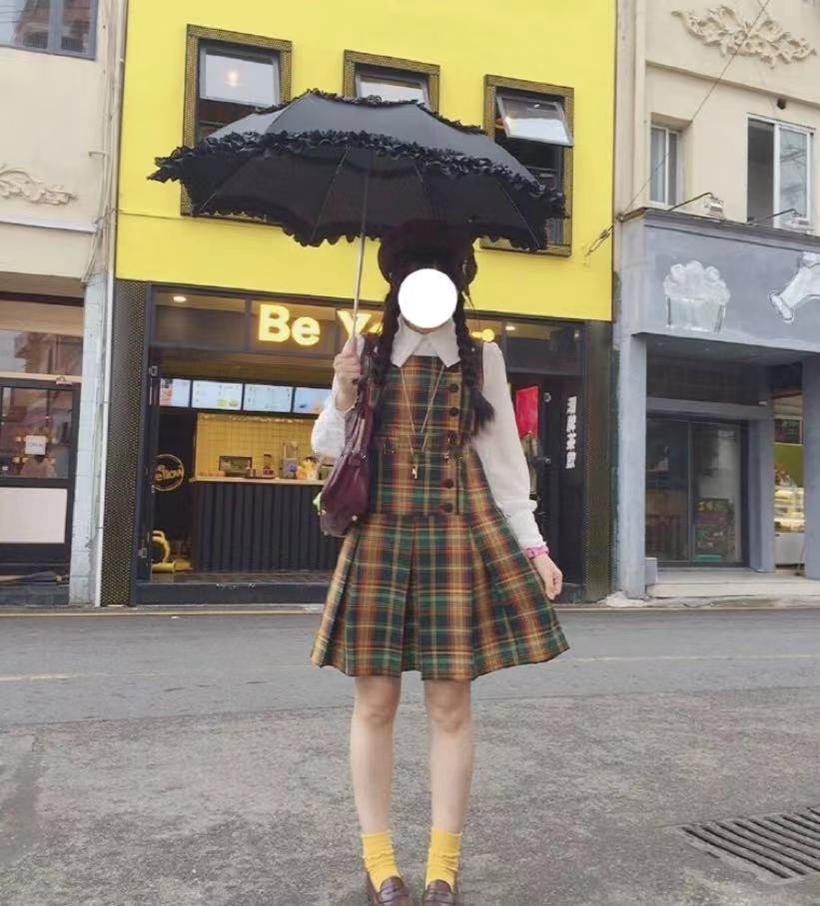 Whale Island - Kawaii Lolita Parasol Daily Lolita Two-folded Umbrella